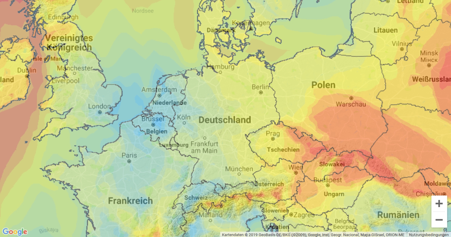 Wetterkarten für Agrarwirtschaft von BASF Agricultural Solutions Deutschland