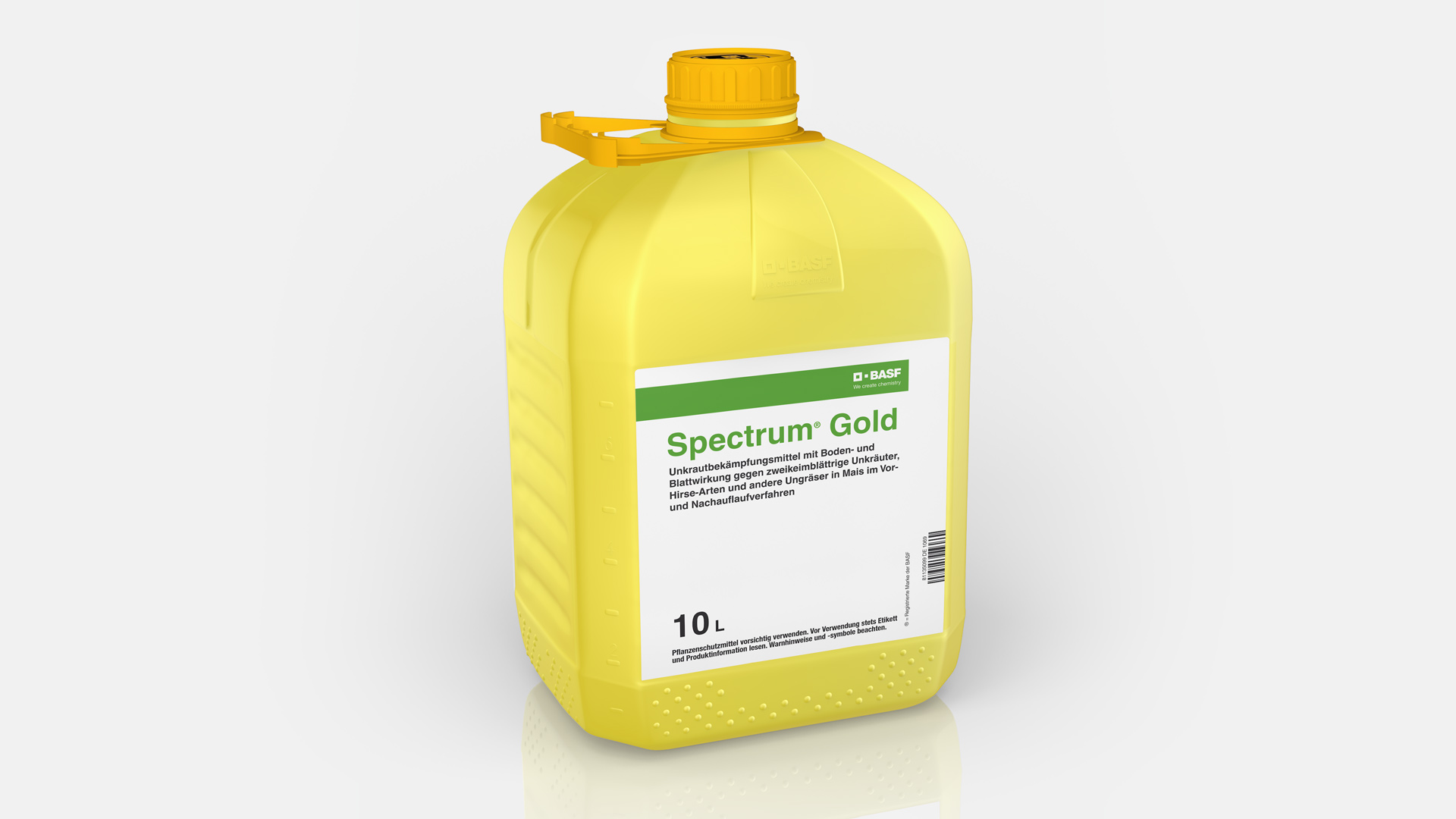 10l Kanister des Pflanzenschutzmittels Spectrum Gold der BASF.